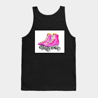 Watercolor Roller Skates Tank Top